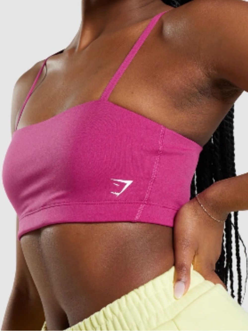 Gymshark Magenta Seamless Crop Bralette